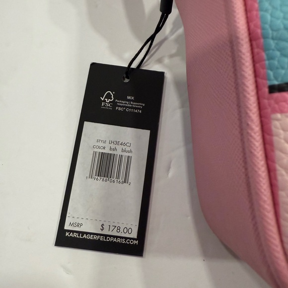 Karl Lagerfeld Multicolor Crossbody Bag With Coin Wallet NWT - Picture 14 of 14